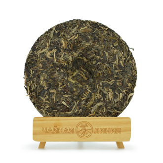Pressed Raw Pu-erh Tea - Шэн пуэр 2020 г. "Кун Цюэ Цзинь Я" завода "Чашуван" 357 г, 