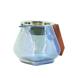 Glass chahai with a strainer and wooden handle "Neon", 440 ml. Price: ₽2,680 rub.