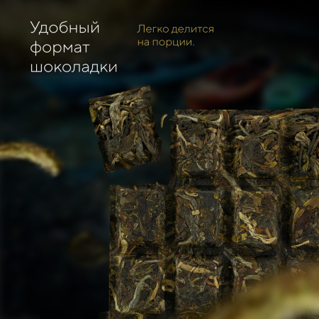 Pressed Raw Pu-erh Tea - Sheng pu-erh Travel tea "Raw pu-erh tea", 70 g, 