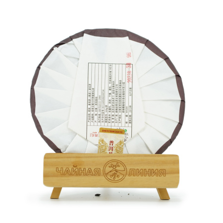 Pressed Rip Pu-erh Tea - Шу пуэр 2013 г. "Цветение" завода "Чжоуши" 360 г, 