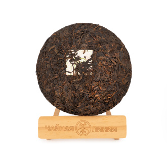 Pressed Rip Pu-erh Tea - Шу пуэр с больших чайных деревьев "Чистое топливо" марки "Чайная Линия" 357 г, clean fuel