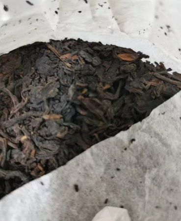 Dark Tea (Hei cha) - Любао 1995 года "Три журавля" марки "Сань Хэ" 250 гр, 