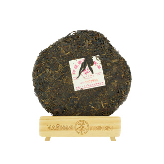 Pressed Raw Pu-erh Tea - Шэн пуэр 2009 г. "ИУ Чжэн Шань" завода "Шесть великих чайных гор" 357 г, 