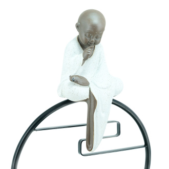 Decorative table stand "Monk with a cicada". Price: ₽7,270 rub.