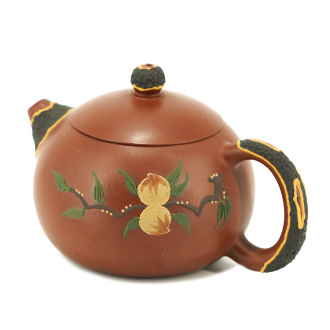 Глиняный чайник "Веточка с ягодами", 250 мл.. Price: ₽7,440 rub.