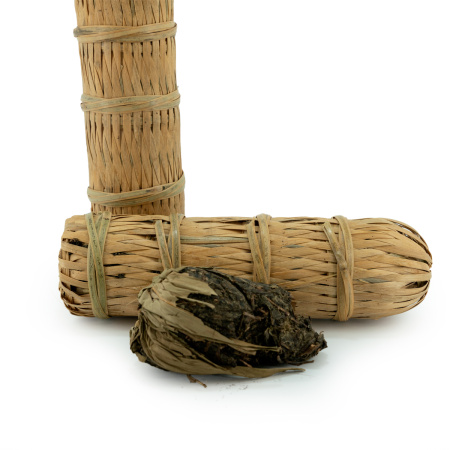 Dark Tea (Hei cha) - Anhui Heicha Jinhua 2021 in bamboo wicker, 500 g, 