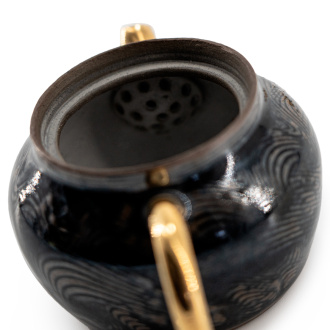 Clay teapot "Golden Sky at Night", 120 ml.. Price: ₽12,190 rub.