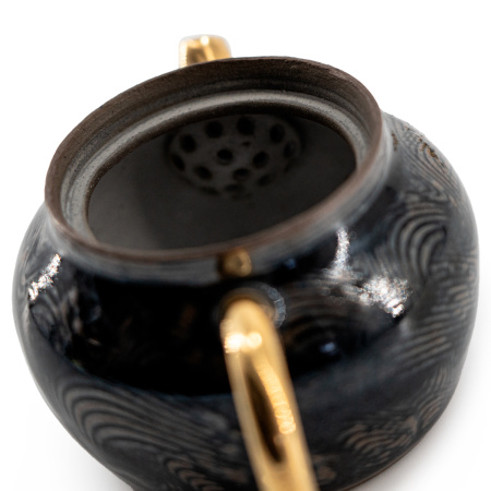 Clay teapot "Golden Sky at Night", 120 ml.. Price: ₽12,190 rub.