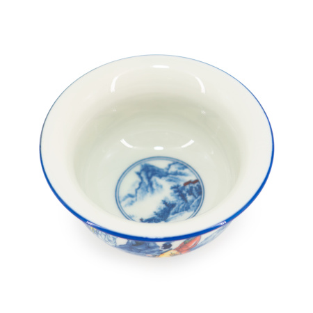 Пиала фарфоровая ручной росписи "Встреча", 125 мл. | 茶杯. Price: ₽2,120 rub.