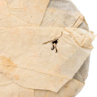 Pressed Rip Pu-erh Tea - Sheng Puer 1999 "7262" Menghai 357 g, 