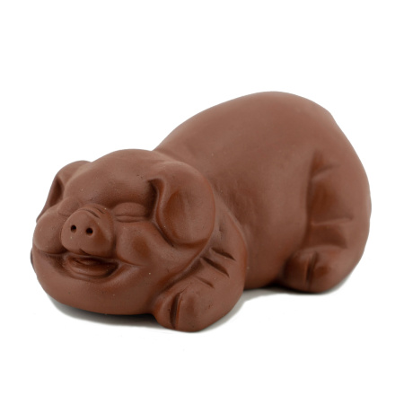 Clay tea toy "Brown Pig". Price: ₽2,880 rub.