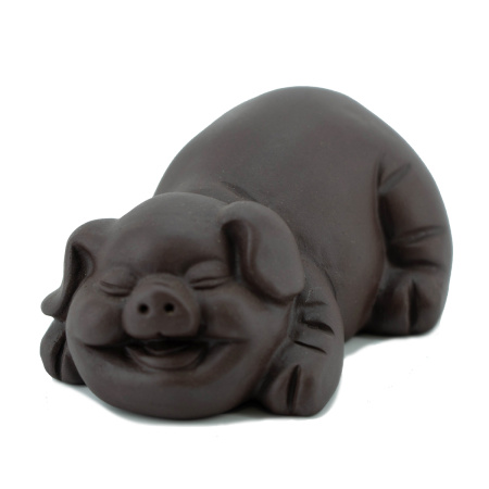 Clay tea toy "Dark Pig". Price: ₽2,880 rub.
