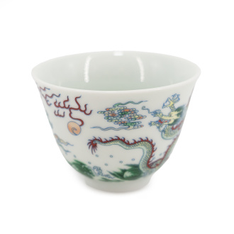 Пиала фарфоровая "Красный гребень дракона", 140 мл. | 茶杯. Price: ₽1,770 rub.