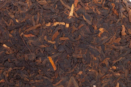 Pressed Rip Pu-erh Tea - Shu Pu-erh 2015 "In the Zest" from the Zhoushi plant, 357 g, 