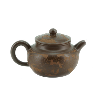 Глиняный чайник "Тёмный орнамент". Price: ₽2,230 rub.