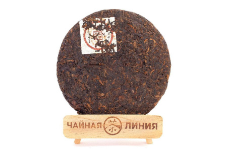 Pressed Rip Pu-erh Tea - Shu Puer 2019 “3 stars” from the Chashuvan plant 357 g, 