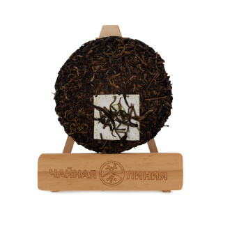 Red tea Mensun Shaikhun brand "Tea Line" (Pressed red tea from Mensun pu-erh trees), 200 g