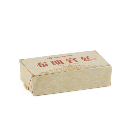 Pressed Rip Pu-erh Tea - Shu puer 2013 "Bulan gunting" Zhoushi plant brick 100 g, 