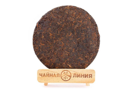 Pressed Rip Pu-erh Tea - Shu Puer 2018 “Pure raw materials Bulan” from the Chashuvan plant 357 g, 