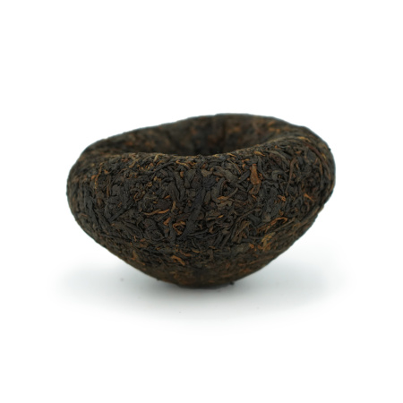 Pressed Rip Pu-erh Tea - Shu Pu'er 2007 "Xia Guan's Nest" of the "Pine and Crane" brand from the "Xia Guan" factory, nest 250 g, 