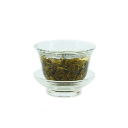 Pressed Raw Pu-erh Tea - Sheng pu-erh 2021 "Honey Rhyme from Xigui" brand "Kaishunhao" 357 g, 