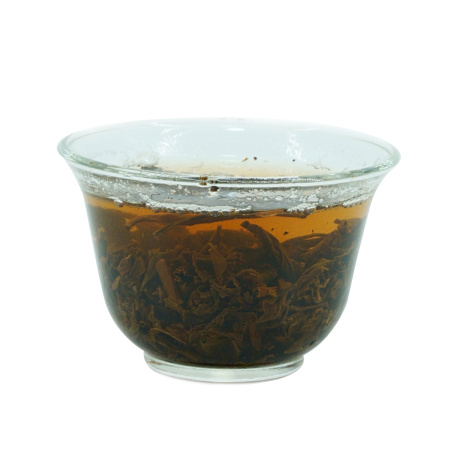 Pressed Raw Pu-erh Tea - Sheng pu-erh 2011 "Shenshan Lao Shu" brand "Laotongzhi" (Old Comrade) factory "Haiwan" 500 g, 