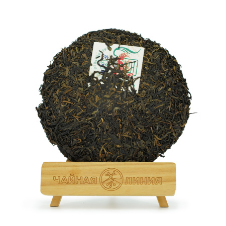 Pressed Raw Pu-erh Tea - Шэн пуэр 2008 г. "Праздник весны" чайного завода "Фэнцин" 357 г, 