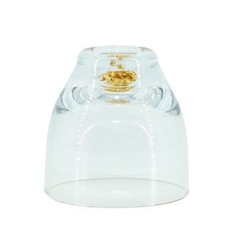 Glass bowl with gold foil "Overflows" 100 ml | 茶杯. Price: ₽2,430 rub.