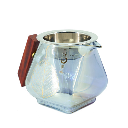 Чахай стеклянный с ситом и деревянной ручкой "Неон", 440 мл. Price: ₽2,680 rub.