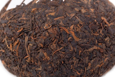 Pressed Rip Pu-erh Tea - Shu Pu'er 2017 "Jiato" from the Xiaguan factory, 250g nest, 