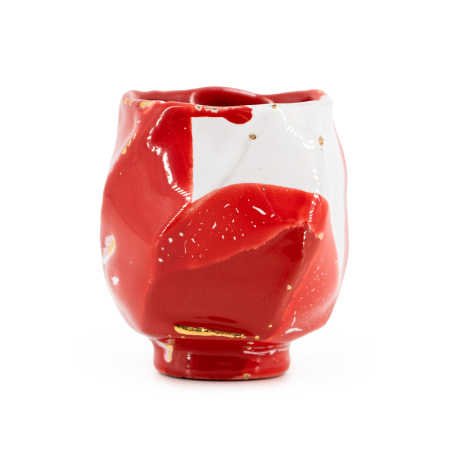 Sino ceramic bowl "White and Red" by master Huang Ronghua, 130 ml | 茶杯. Price: ₽20,630 rub.