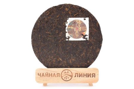 Pressed Rip Pu-erh Tea - Shu Pu-erh 2019 "Golden Time" from the Yunfuxiang factory, 357 g, 