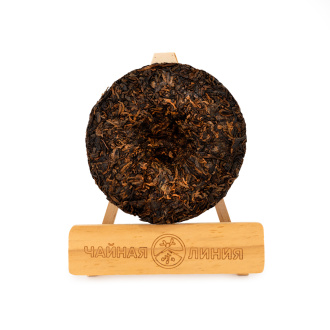 Pressed Rip Pu-erh Tea - Шу пуэр cо старых чайных деревьев "PROSECCO ШУ" марки "Чайная Линия" 200 г., 