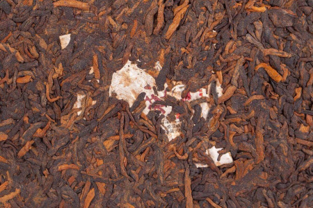 Pressed Rip Pu-erh Tea - Shu Puer 2017 “Spring Dawn” from Chashuwan plant 357 g, 