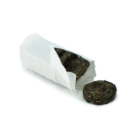 Pressed Raw Pu-erh Tea - Sheng Pu'er 2021 "Bingdao Trees" from the Kaishunhao factory, 56 g set (7 mini bins), 