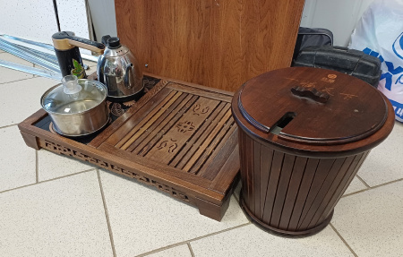 Чабань с чайником с подачей воды, кастрюлей и ведром для слива (Комплект). Price: ₽22,000 rub.