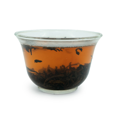 Loose Leaf Pu-erh Tea - Shu puer 2019 with camphor aroma from large trees from Yongde (Yongde da shu), 