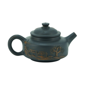 Глиняный чайник из Цзяньшуй, Юньнань "Хатки у дерева". Price: ₽10,330 rub.