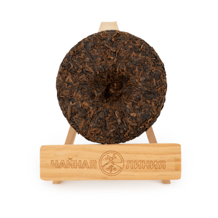 Pressed Rip Pu-erh Tea - Shu pu-erh "Nanben Laozhai" (from old trees from Nanben Laozhai) brand "Tea Line" 200 g., 