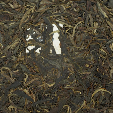 Pressed Raw Pu-erh Tea - Sheng Pu'er 2019 "High-Mountain Flower" from the Tulin factory, 357 g, 