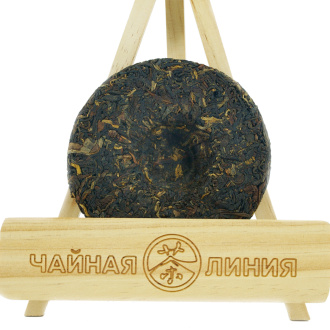 Red tea Прессованный "Румяный" красный чай 2020 г. "Хунжунь хунча" завода "Жунь син" 100 г