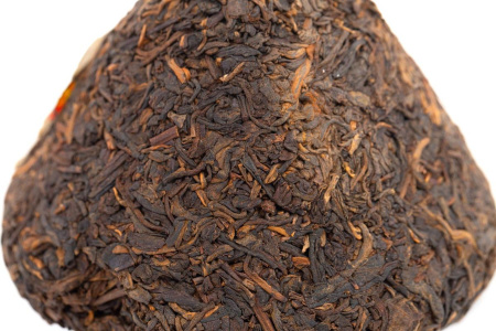 Pressed Rip Pu-erh Tea - Shu Pu'er 2004, "Sacred Flame" brand, Xiaguan factory, mushroom, 250 g, 