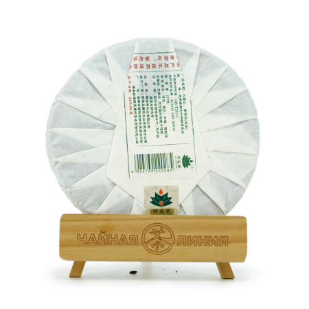 Pressed Raw Pu-erh Tea - Шэн пуэр 2019 г. "Большая снежная гора" завода "Чжоуши" 357 г, 