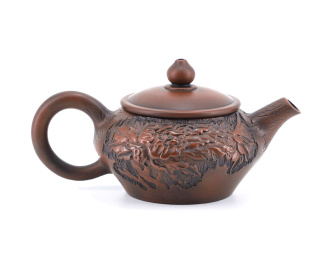 Глиняный чайник "Лиственные узоры", 125 мл.. Price: ₽19,590 rub.