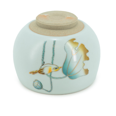 Porcelain bowl "Lotus and sparrow", 110 ml. | 茶杯. Price: ₽1,660 rub.