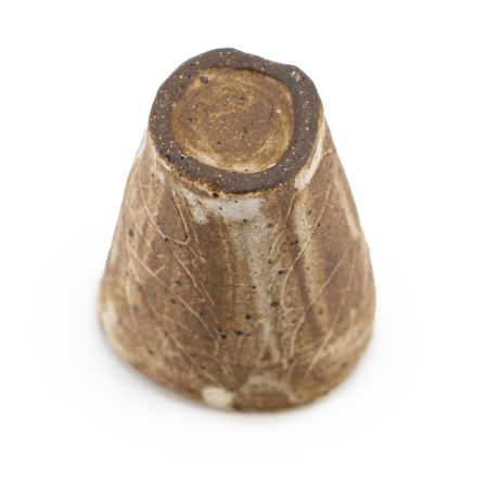 Пиала глиняная ручной работы "Ископаемый лист" 50мл | 茶杯. Price: ₽12,020 rub.