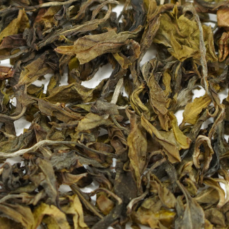 Loose Leaf Pu-erh Tea - Шэн пуэр 2023 г. "Мэнсун лаошу хуанцзин е" («Золотые листья» летнего сбора старых деревьев Мэнсун), 