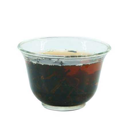 Pressed Rip Pu-erh Tea - Shu Pu'er 2019 "Laoman'e" Yunfuxiang plant 357 g, 