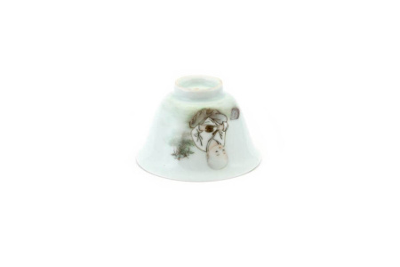 Porcelain bowl "Calm morning" hand-painted by master "Yu Jiyong", 60 ml. | 茶杯. Price: ₽20,430 rub.