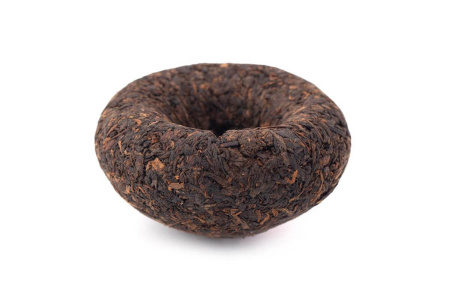 Pressed Rip Pu-erh Tea - Shu Pu'er 2017 "Jiato" from the Xiaguan factory, 250g nest, 